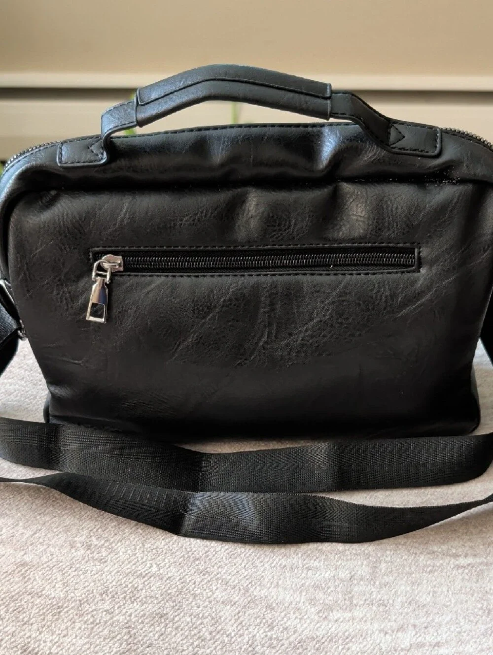 Black Men's Crossbody Shoulder Bag